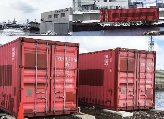一映マリーン企画様へ納品の40ftコンテナの写真1