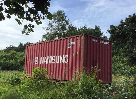 コンテナ設置事例 農地にて