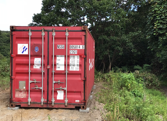 コンテナ設置事例 農機や部材の倉庫として2