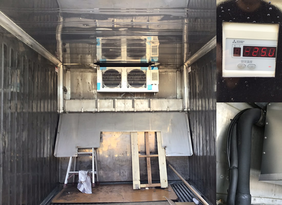 冷凍機取付の写真2